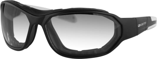 Bobster Force Convertible Matte Black Sunglasses with Photochromic Lenses - Impact Resistant Polycarbonate Frame
