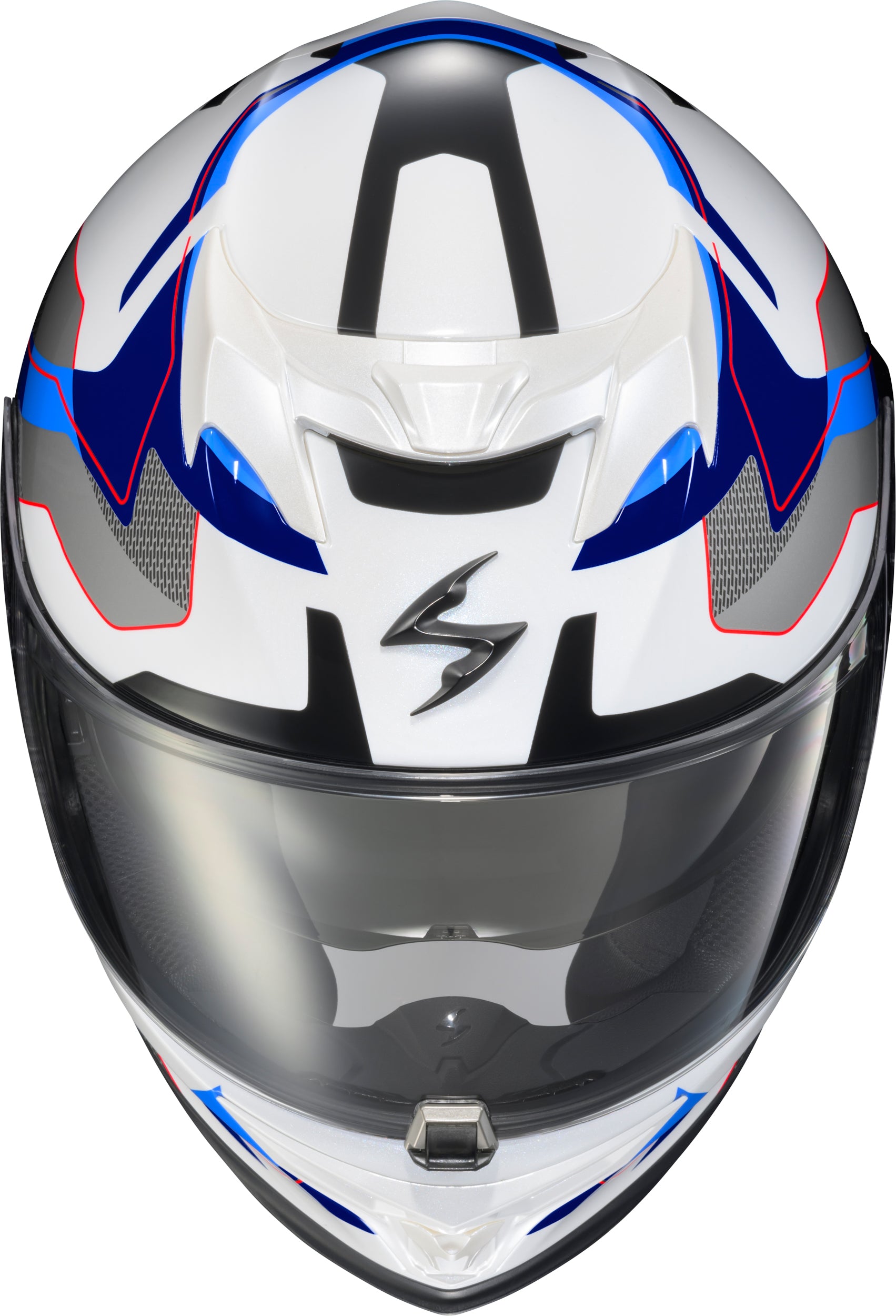 ScorpionEXO Exo T520 Full Face Helmet – Small, White/Blue, Street, DOT & ECE Certified