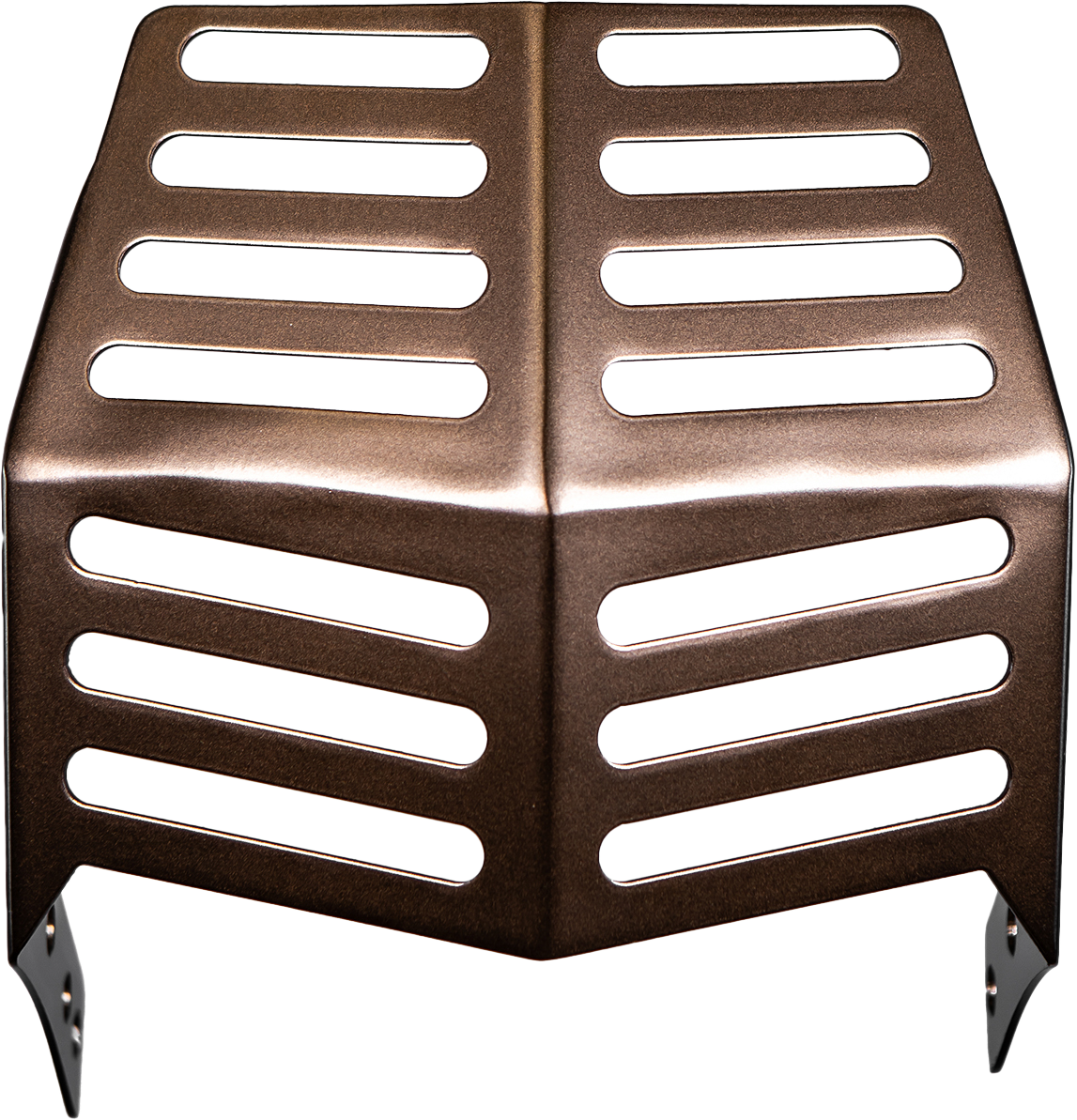 SANTORO FABWORX SF70030BR Hockey Mask Bronze Softail Skid Plate for V-Twin Bikes