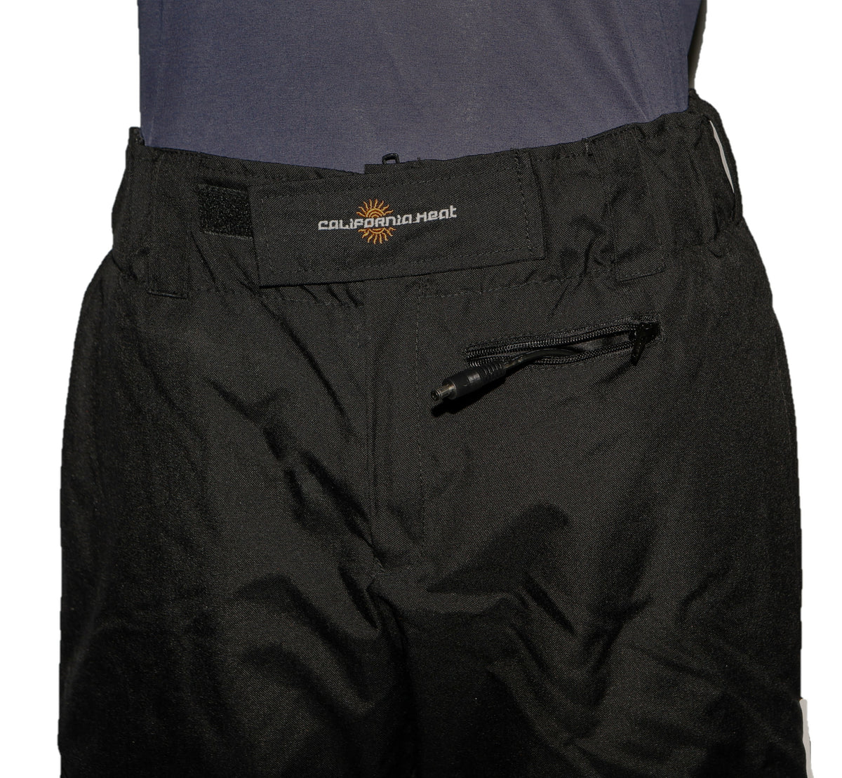California Heat 12V Streetrider Outer Pants Black Medium Tall – Electric Heated Pants for Streetwear Comfort and Protection