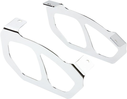 COBRA Chrome Saddlebag Lid Guards for Kawasaki Nomad and Voyager 1700
