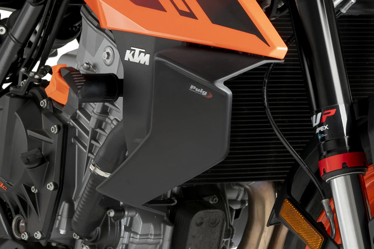 PUIG Downforce Side Spoilers for KTM - Matte Black Body Accessories