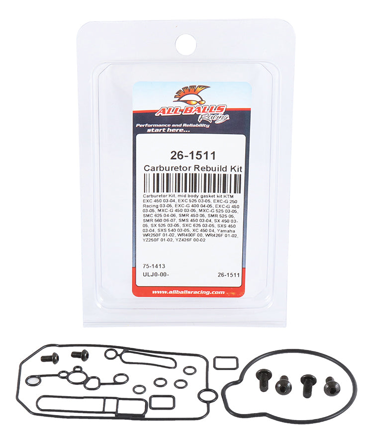 ALL BALLS Keihin Mid Body Carburetor Kit for KTM Offroad Models