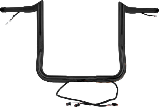 BAGGERNATION 14-Inch Monkey Bagger Handlebar Kit for Harley Davidson with CAN Bus Control - Black