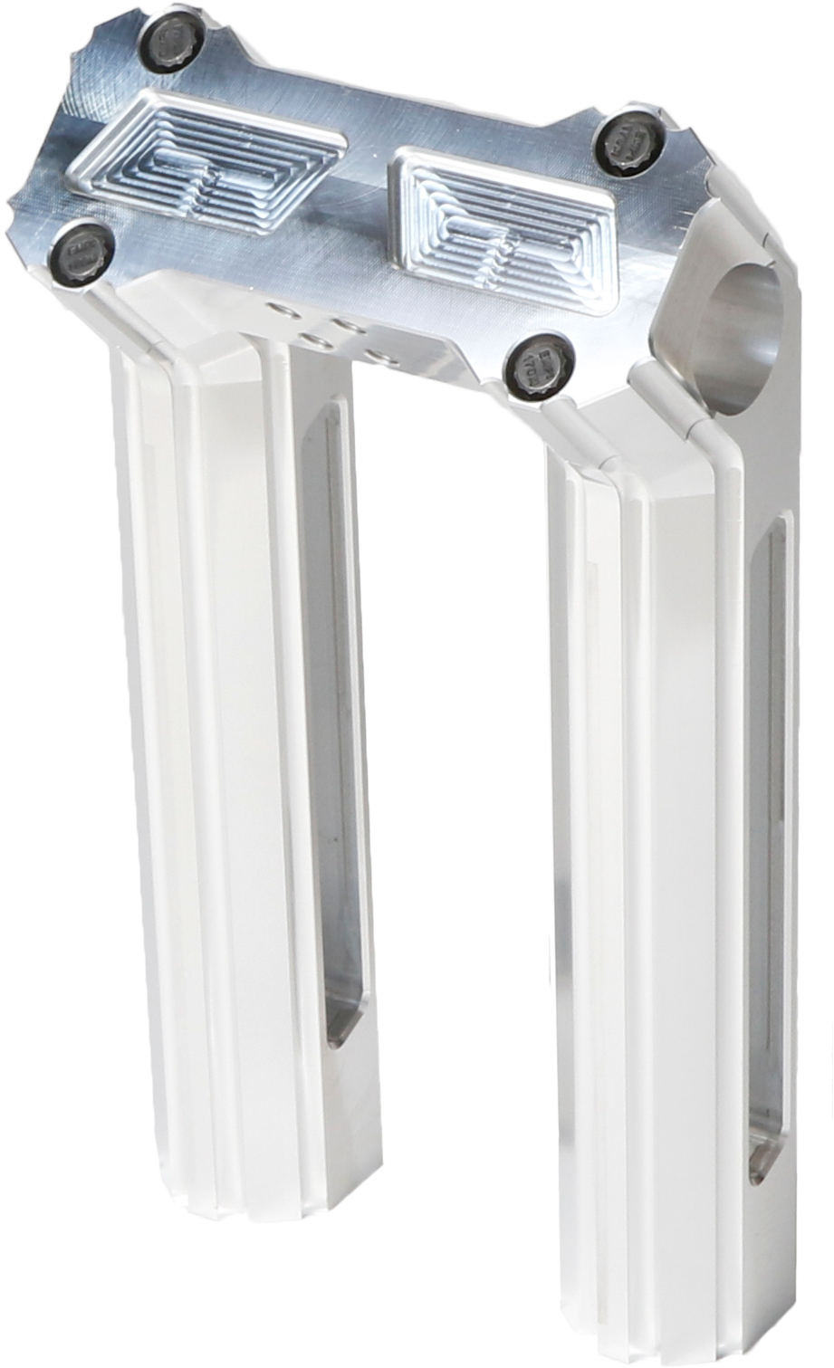 Hofmann Designs HDB-1013R 8-Inch Raw Kickback Handlebars for V-Twin Motorcycles
