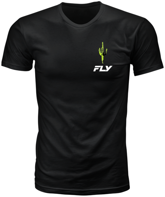 Fly Racing Desert Tee Black Large – Comfortable Short Sleeve Shirt with Premium Fit