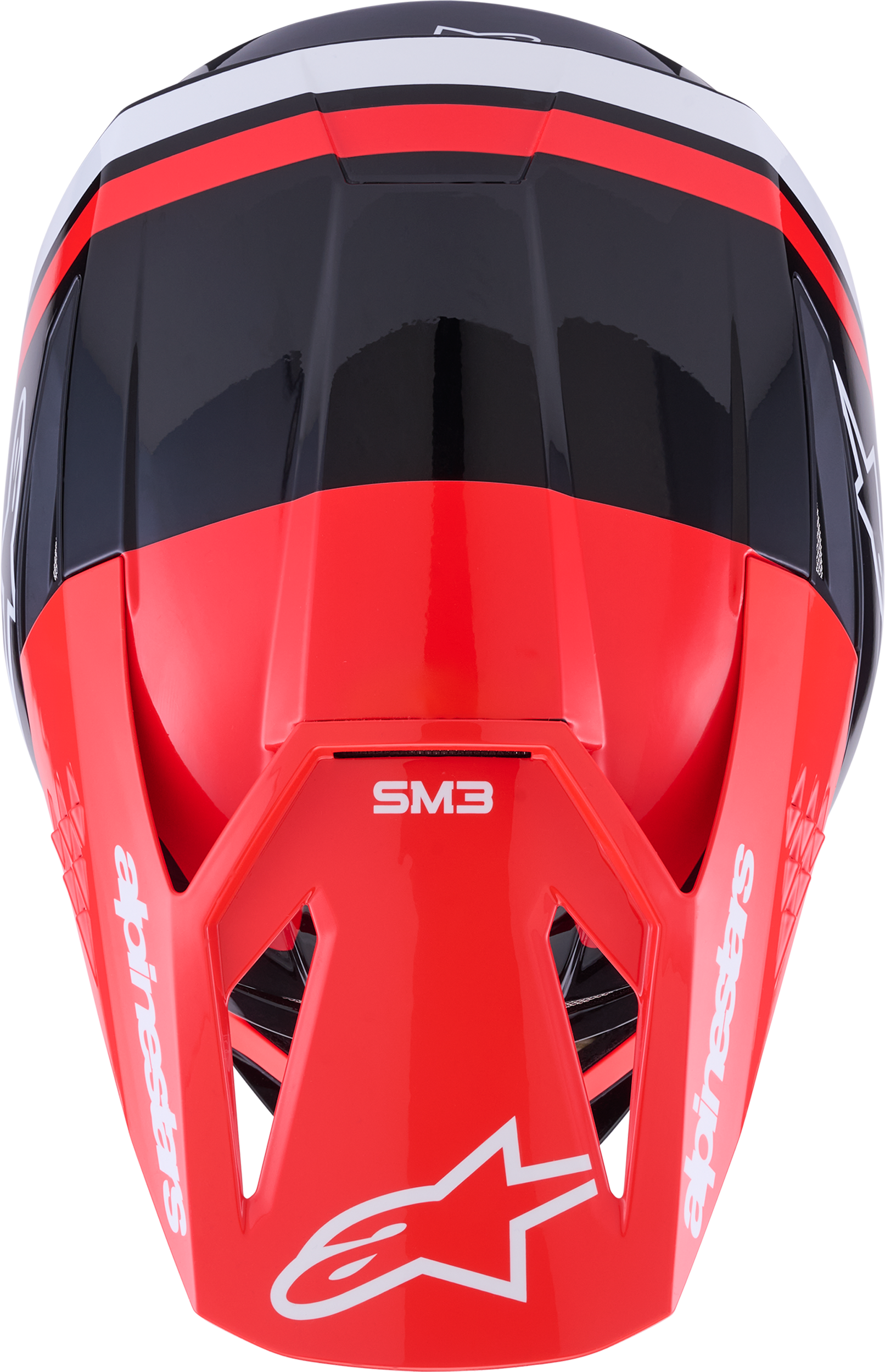Alpinestars SM3 Radium Off-Road Helmet 2X-Large Black/Red Fluo/White Gloss