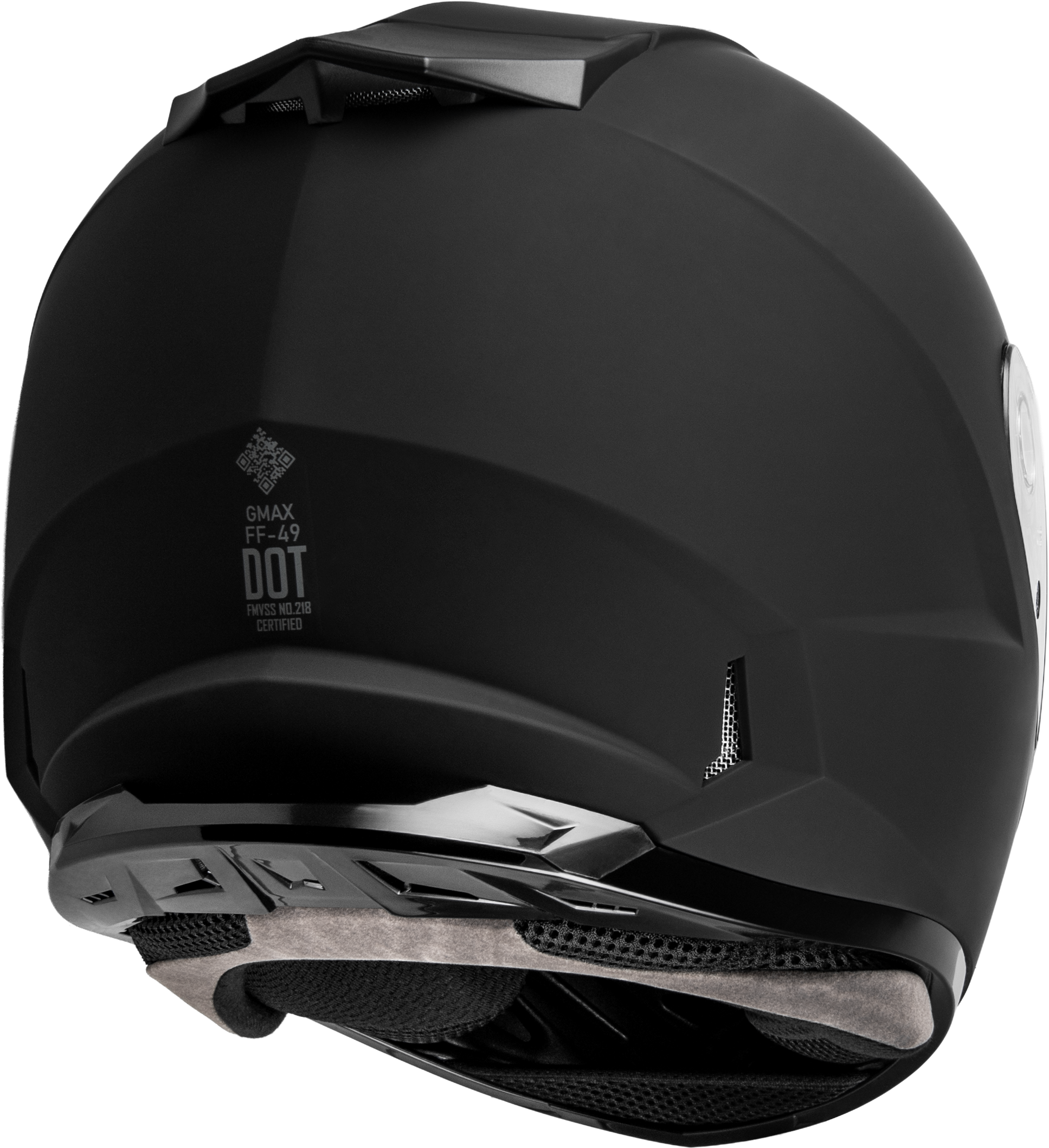 GMAX FF-49 Matte Black Full-Face Helmet for Adults, 3X-Large
