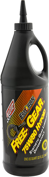 KLOTZ Estorlin Free Gear Differential Lube 75W80, 32 oz. - Synthetic Transmission Oil for Racing and Performance Applications