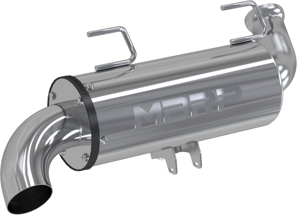 MBRP AT-9525PT Single Slip-On System with 4.5-Inch Performance Muffler for Polaris Sportsman 850 and XP 1000 High Lifter Editions