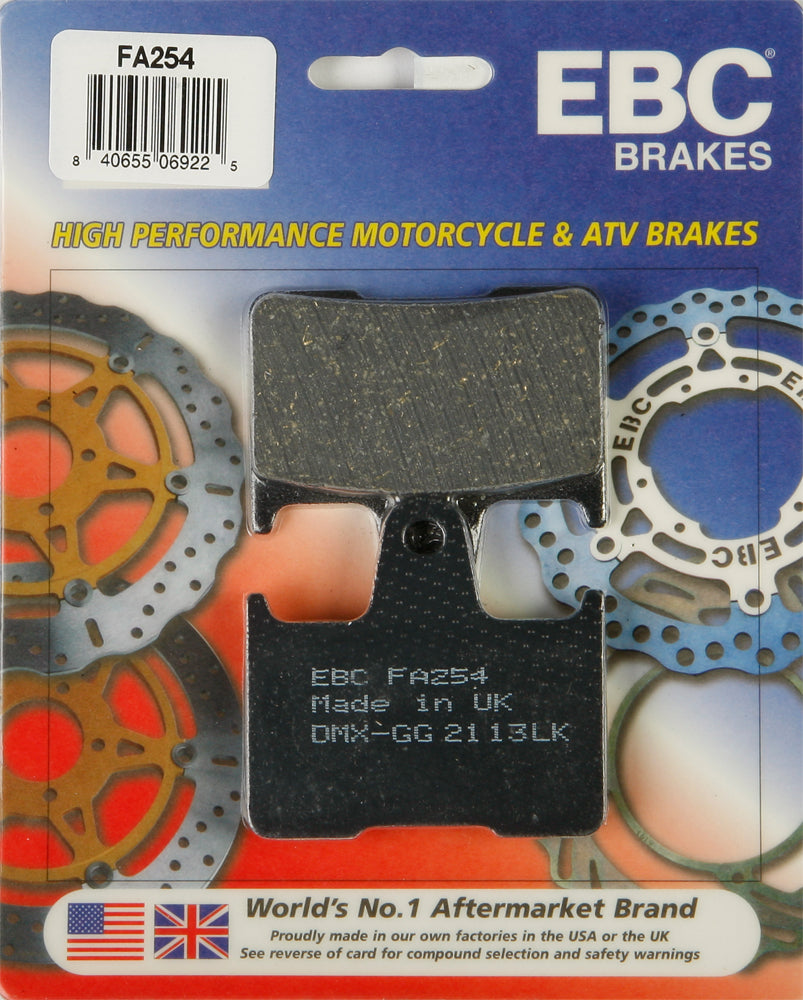 EBC FA254 Brake Pads for Harley Davidson Street and Iron 883 Models