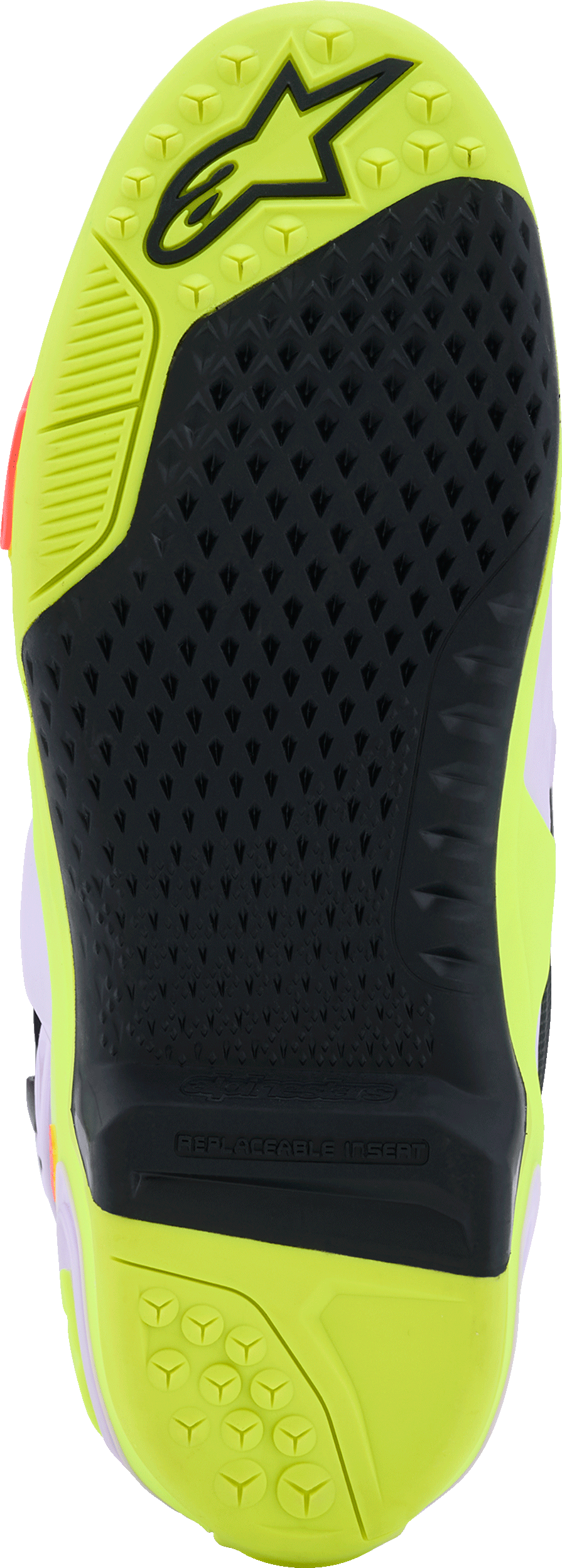 Alpinestars Tech 10 Supervented Offroad Motorcycle Boots - US 10 Purple/Yellow Fluo/Diva Pink