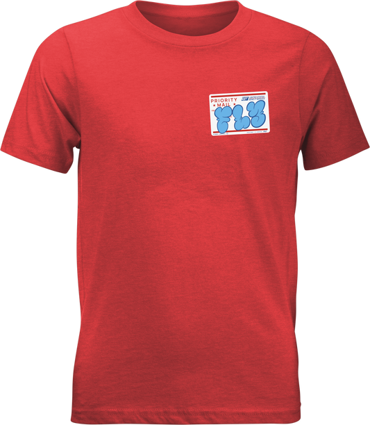 Fly Racing Youth Graffiti Tee in Red, Part Number 354-0415YS