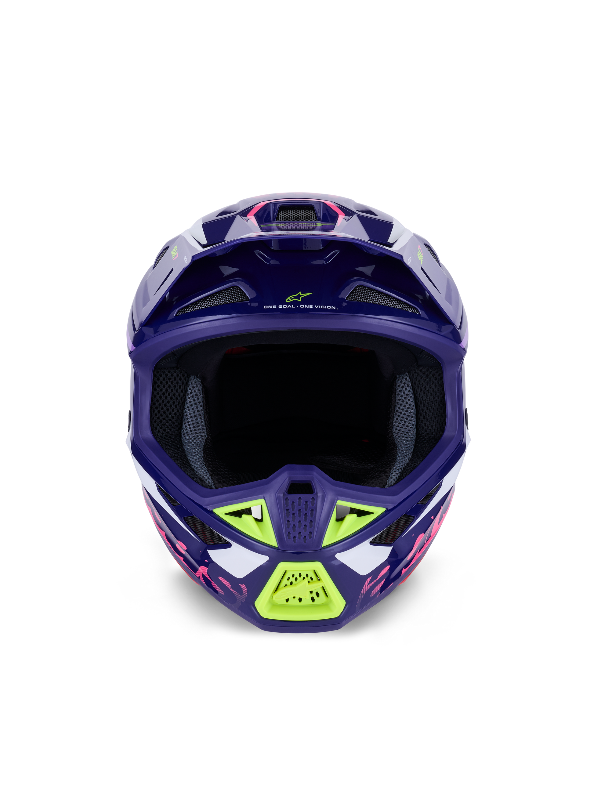Alpinestars SM7 Deed Helmet Large Purple and Pink Gloss Finish