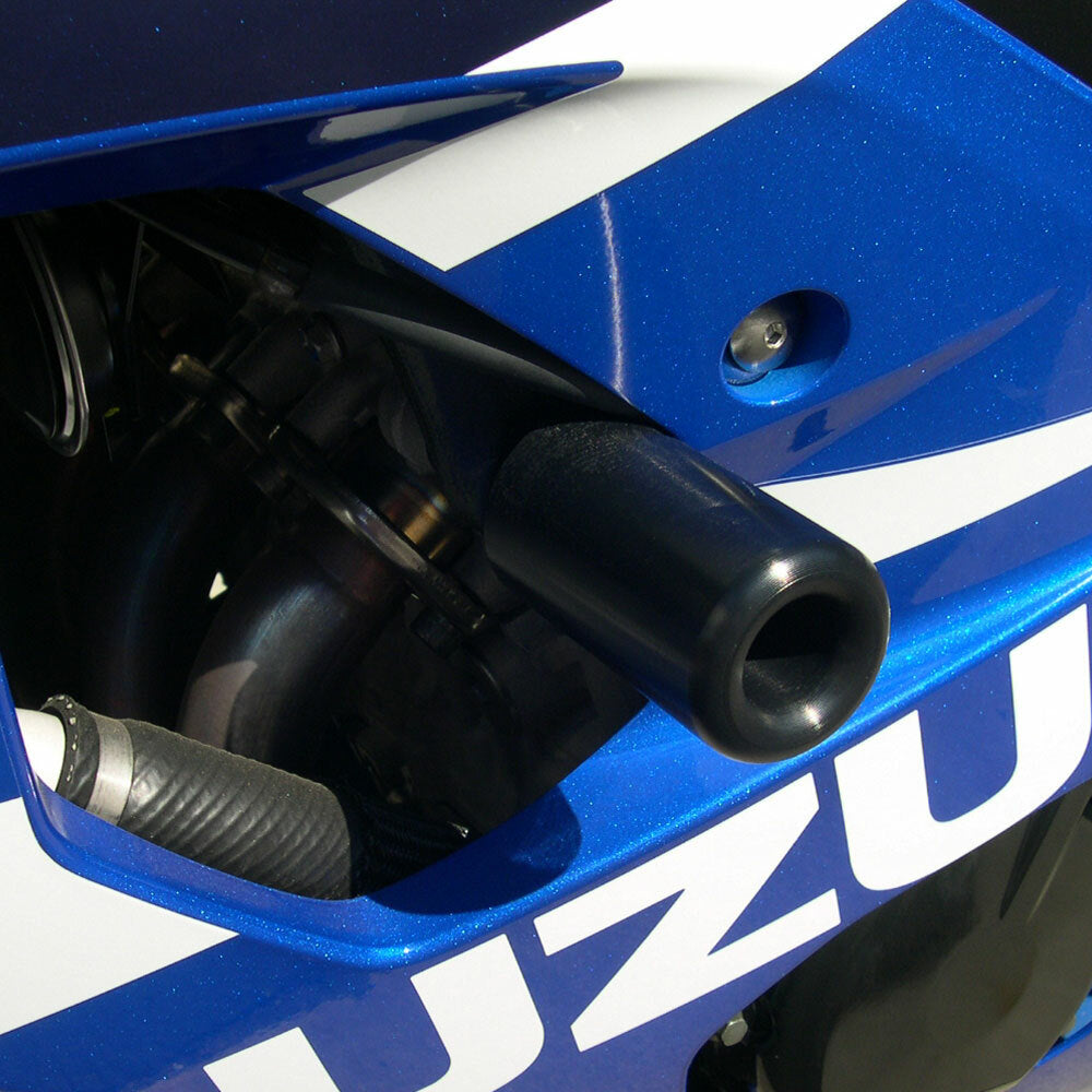 Shogun Motorsports Black Frame Sliders for Suzuki GSX-R600 and GSX-R750 – Part Number 750-5409
