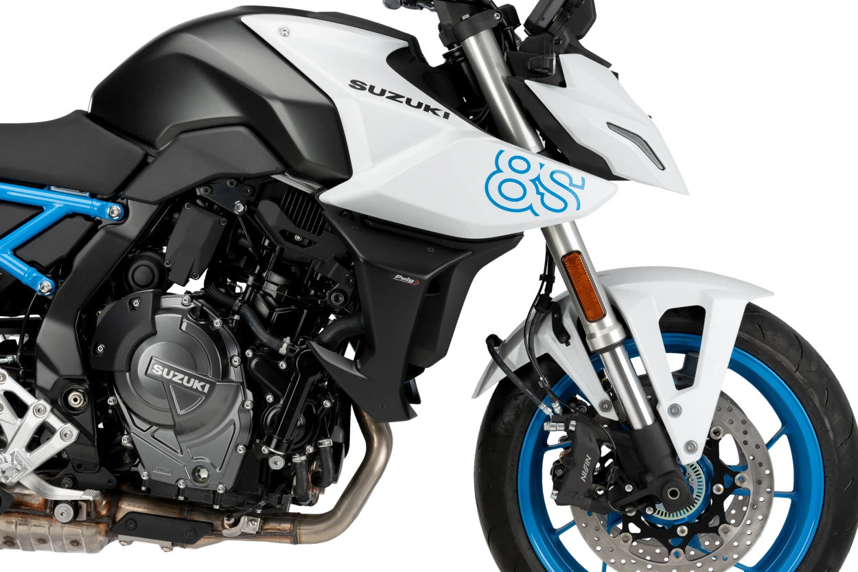 PUIG Downforce Side Spoilers for Street Bikes - Matte Black Part 21783J