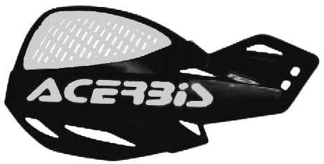 ACERBIS Uniko Vented Handguards for Offroad Motorcycles – Black and White