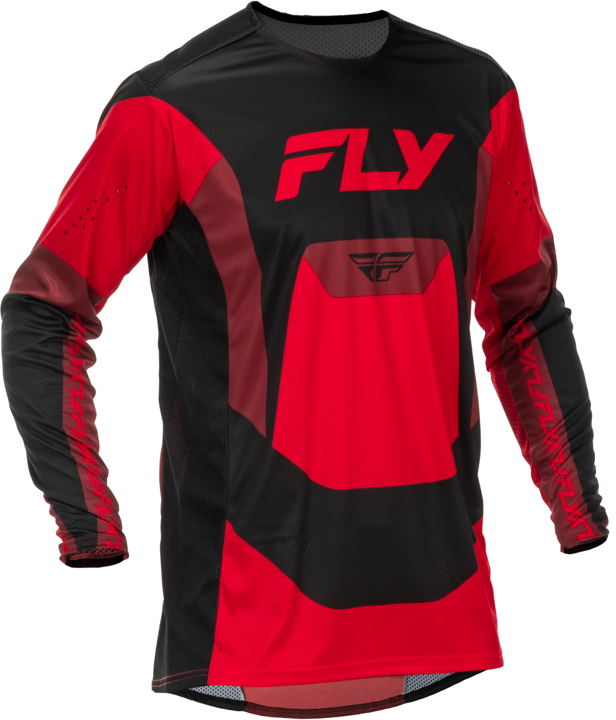 Fly Racing Youth Lite Jersey Black/Red YXL – Offroad Performance Shirt for Youth Riders