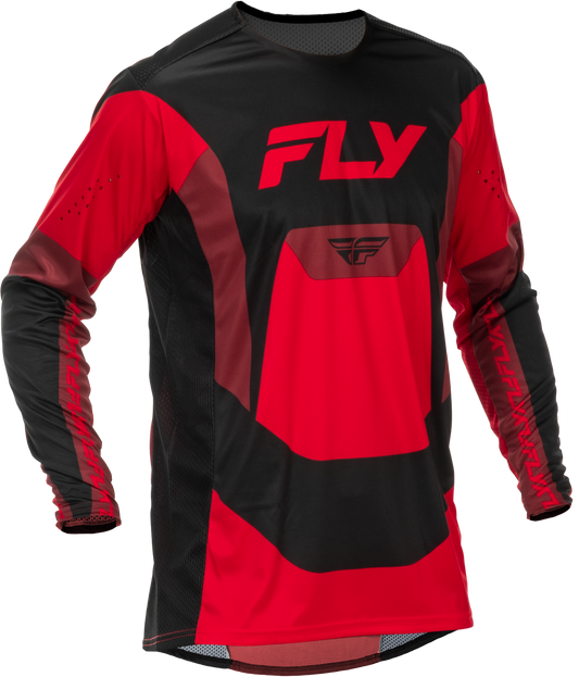 Fly Racing Youth Lite Jersey Black/Red YXL – Offroad Performance Shirt for Youth Riders