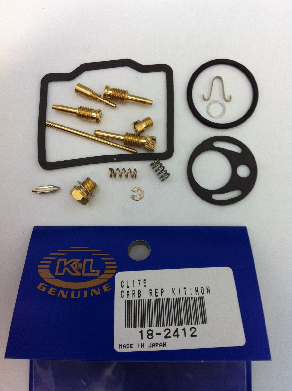 K&L Carburetor Repair Kit for Honda CB175 Super Sport and CL175 Scrambler (Part #18-2412)