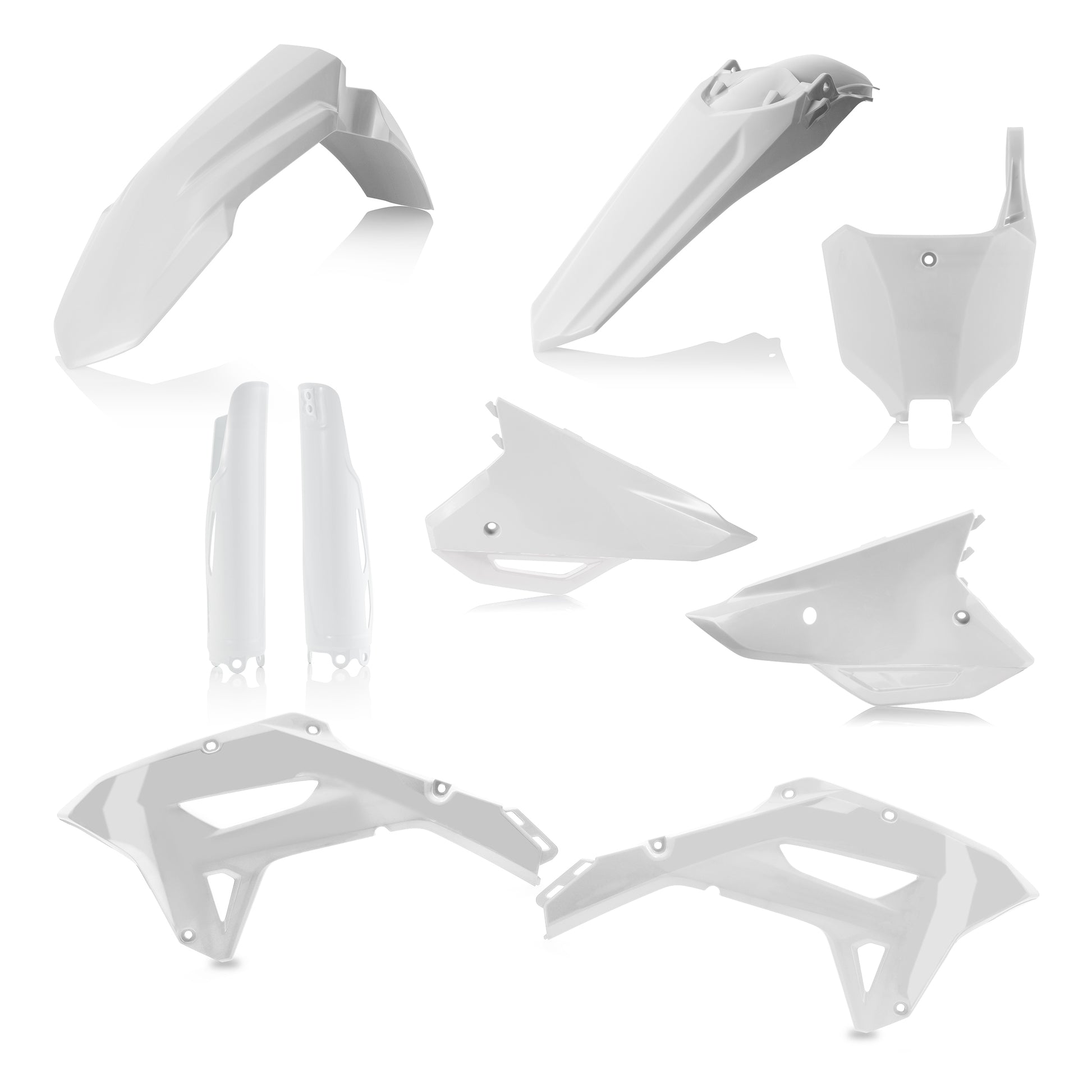 ACERBIS Plastic Kit Full Hon White for Honda CRF450RX and CRF250RX (Part #2861800002)