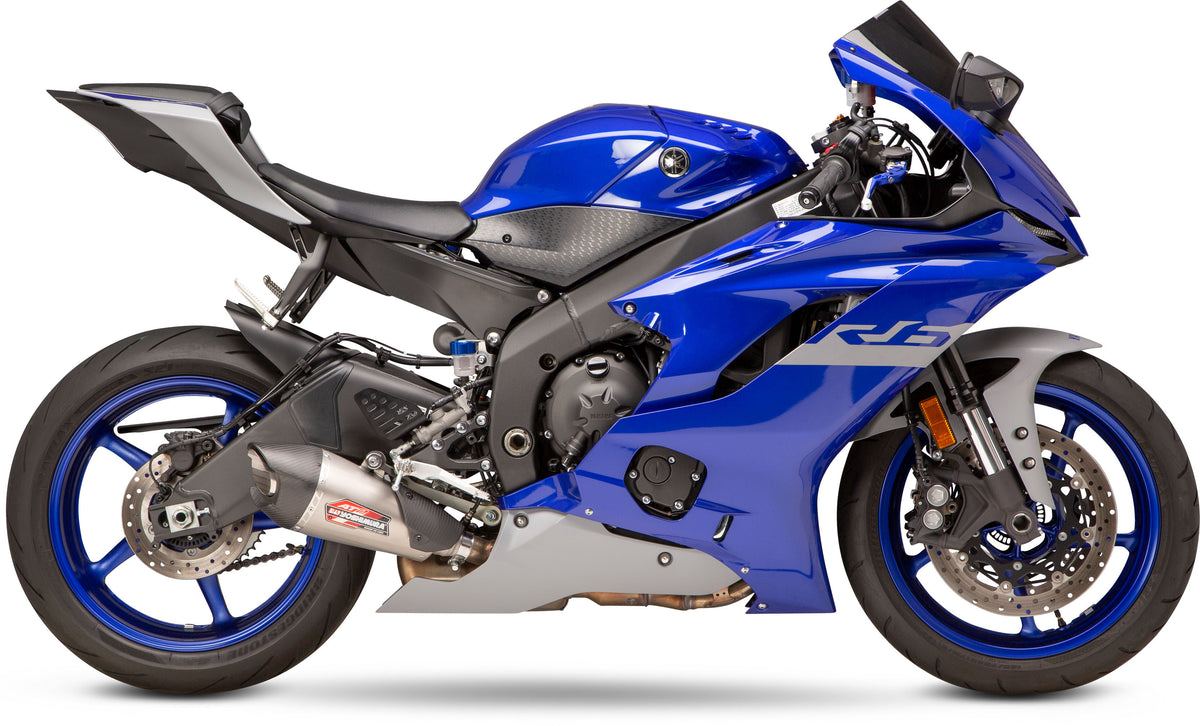 Yoshimura YZF-R6 AT2 Works Slip-On Exhaust with Carbon Fiber End Cap