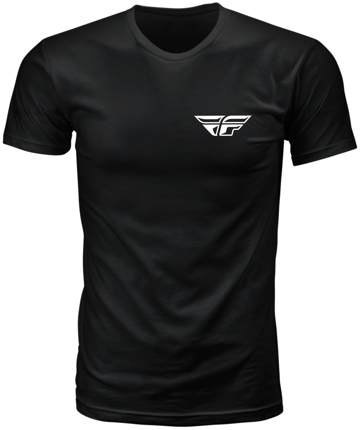 Fly Racing Staple Tee Black X-Large – Premium Short Sleeve Shirt with Contoured Fit