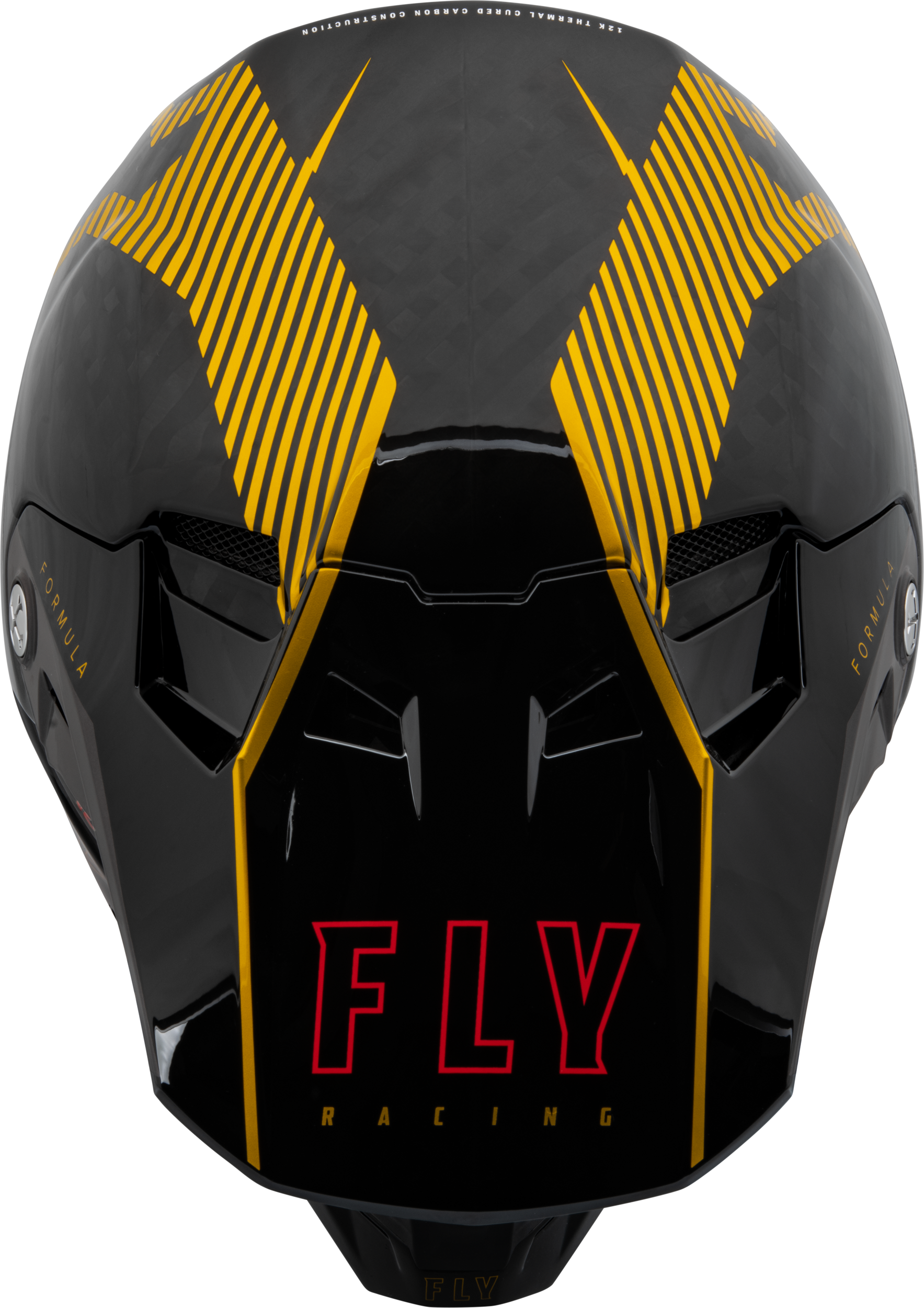 Fly Racing Formula Carbon Tracer Off-Road Helmet - X-Small, Gold/Black