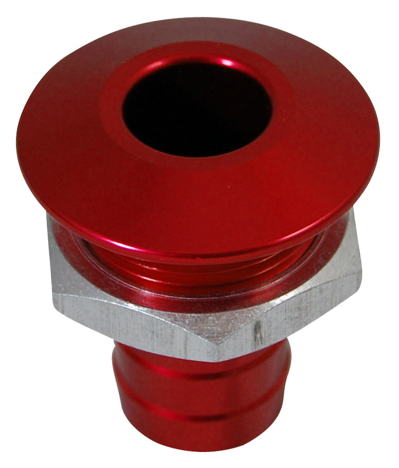 BLOWSION Billet Thru Hull Water Fitting for Bilge Pump Outlet - Red