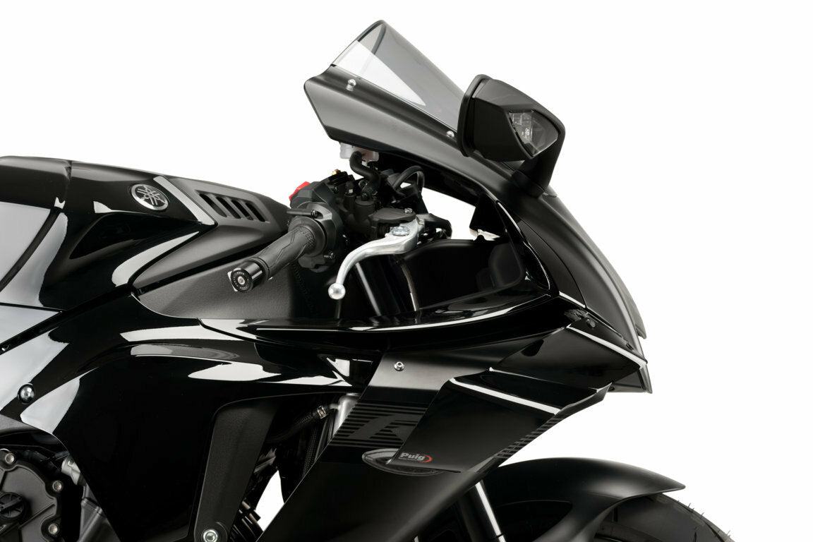 PUIG Front GP Spoiler for Yamaha YZF-R1 Series - Black | Part #20523N