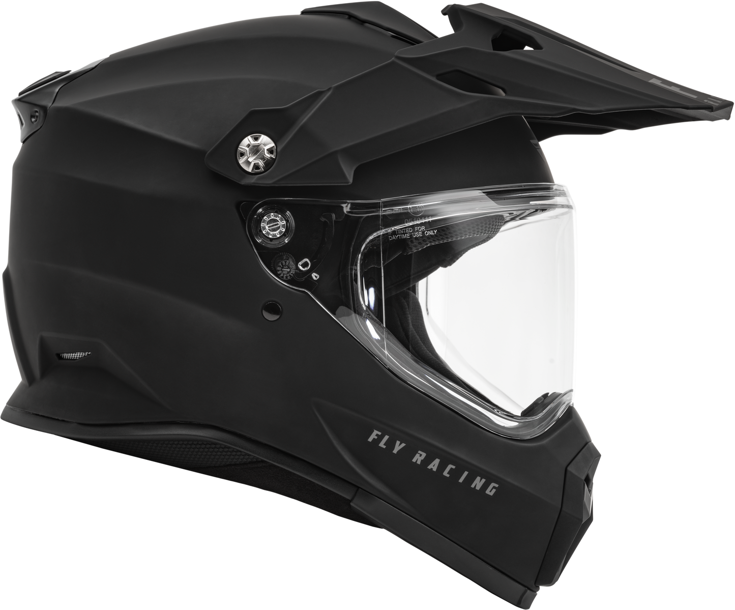 Fly Racing Trekker Solid Helmet Matte Black Small – Full-Face Street Motorcycle Helmet with Advanced Safety Features