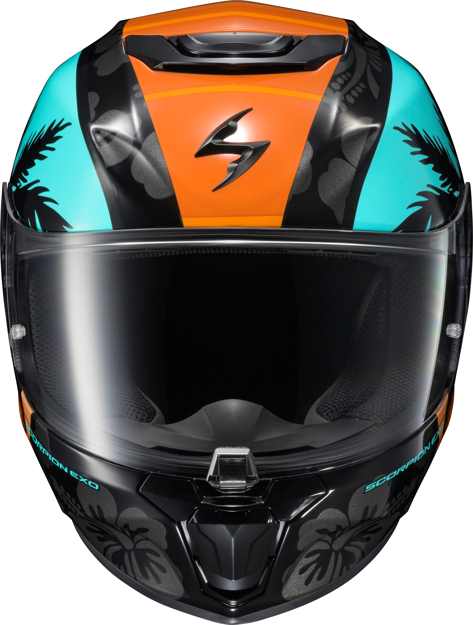 Scorpion EXO R330 Full Face Helmet - Medium, Light Blue/Orange