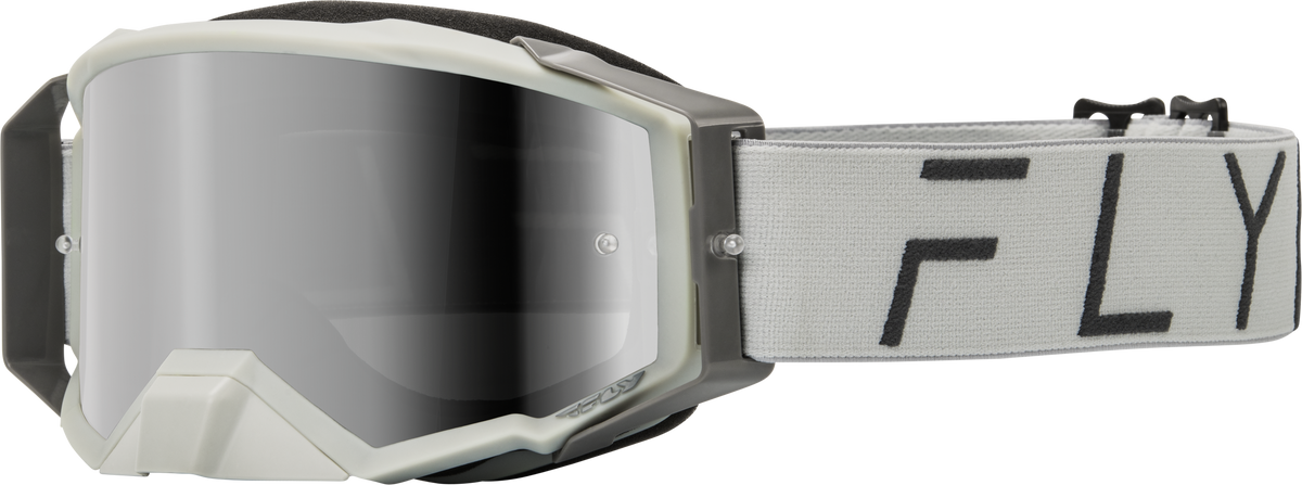 Fly Racing Zone Pro Offroad Goggles with Mirror/Smoke Lens – Grey