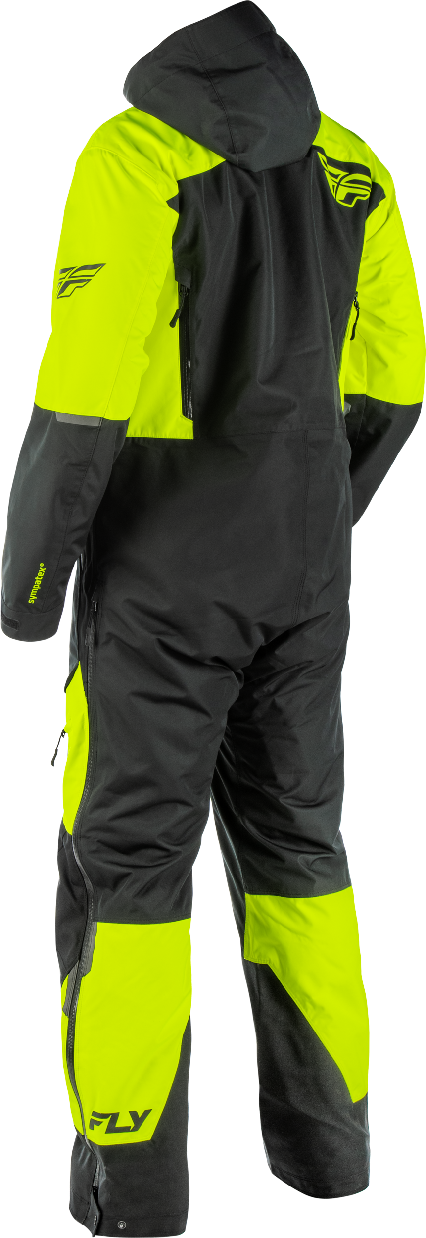 Fly Racing Incline Monosuit Hi-Vis/Black XL Tall - Waterproof Snow Suit for Adults