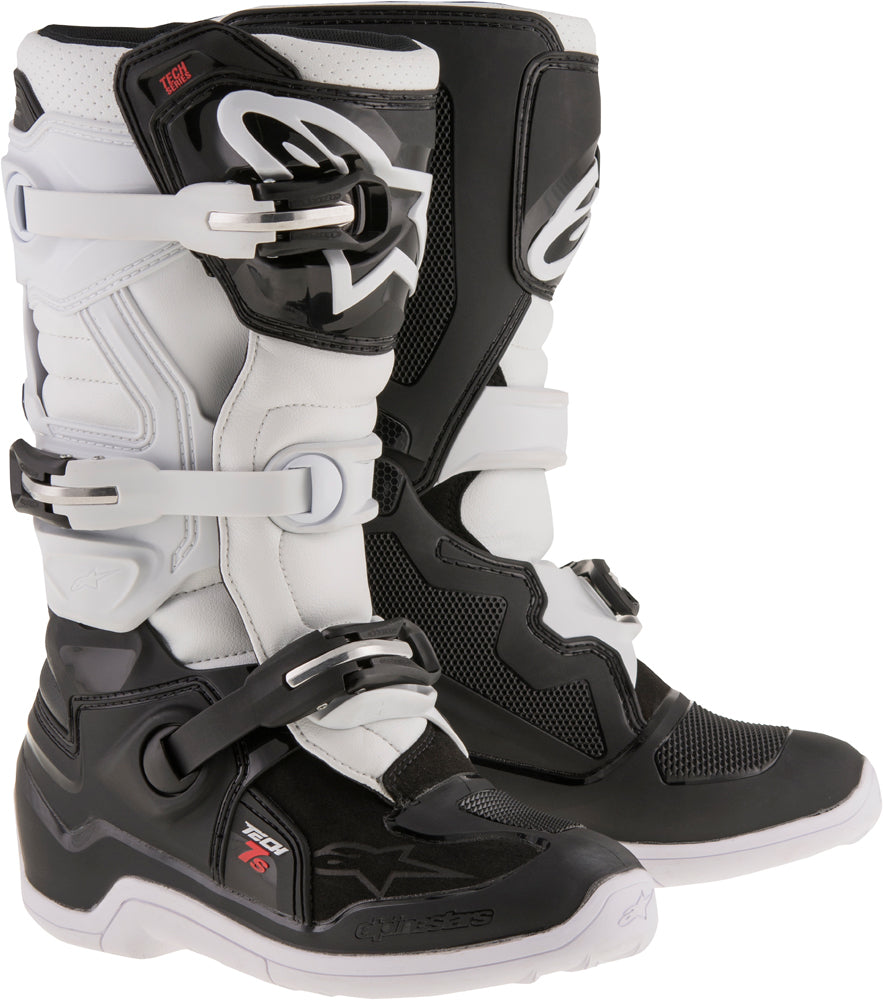 Alpinestars Tech 7S Offroad Boots for Youth, Size US 04, Black/White