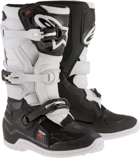 Alpinestars Tech 7S Offroad Boots for Youth, Size US 04, Black/White