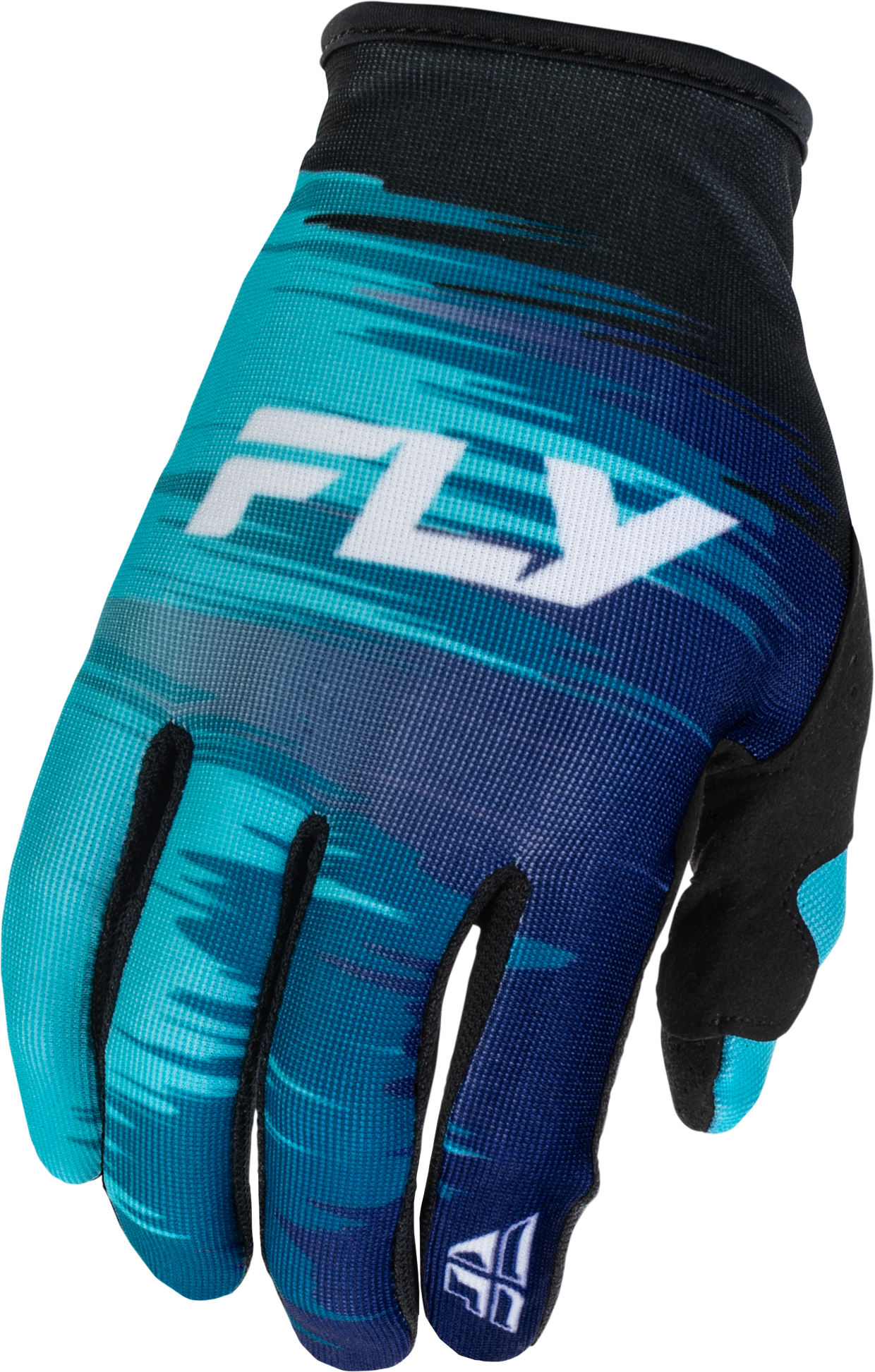 Fly Racing Women's Lite Offroad Gloves - Aqua, Navy & White, Small