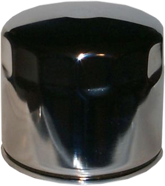 HIFLOFILTRO HF172C Chrome Oil Filter for Harley-Davidson V-Twin Models