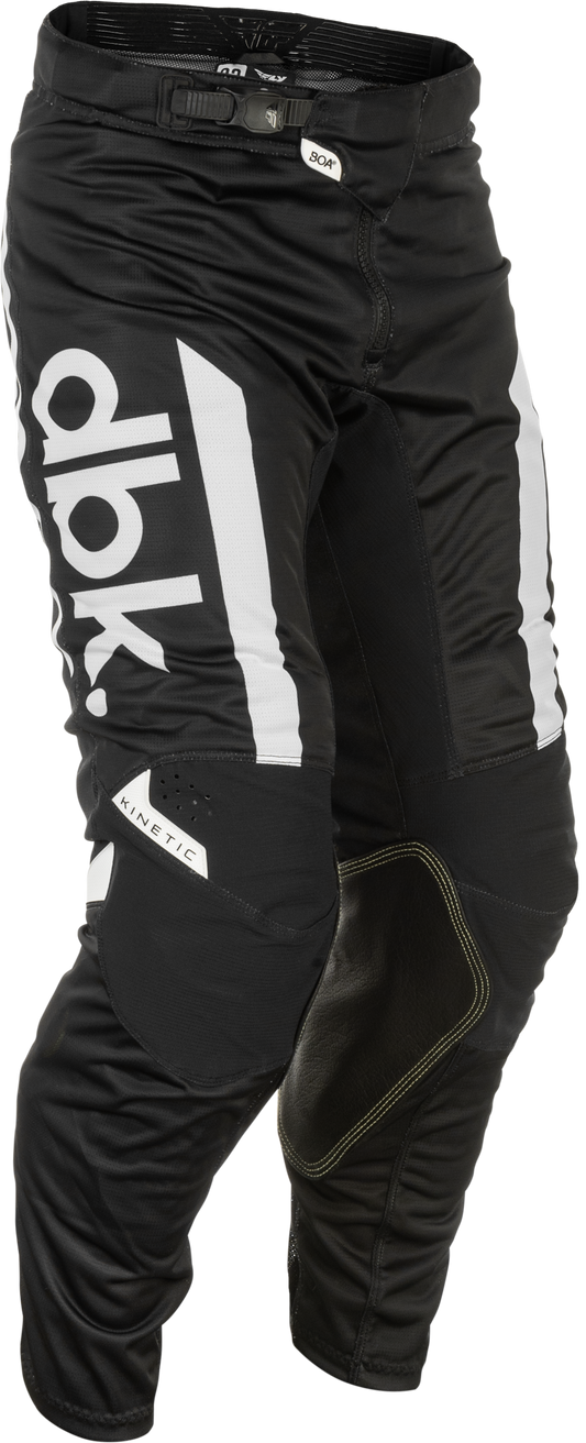 Fly Racing Kinetic Mesh DBK Pants Black/White US 28 - Offroad Motorcycle Riding Gear