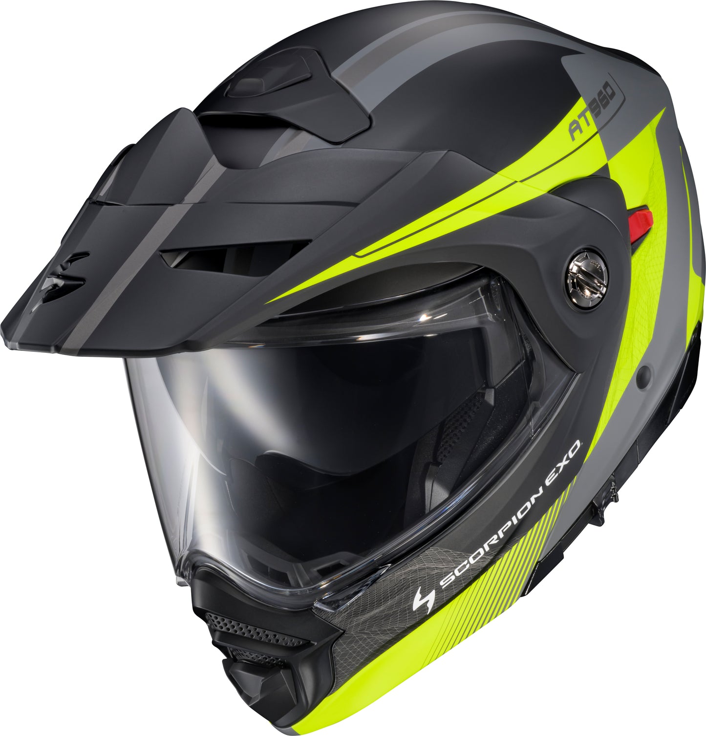 Scorpion EXO EXO-AT960 Modular Helmet Topographic 2 Hi-Vis Grey 2X-Large