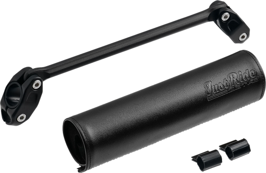 ZETA Handlebar Bar Pad Set 200mm with 220mm Aluminum Alloy Brace – Black