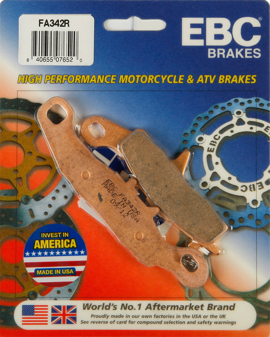 EBC FA342R Brake Pads for Kawasaki KVF650 and KFX 700 ATV/UTV