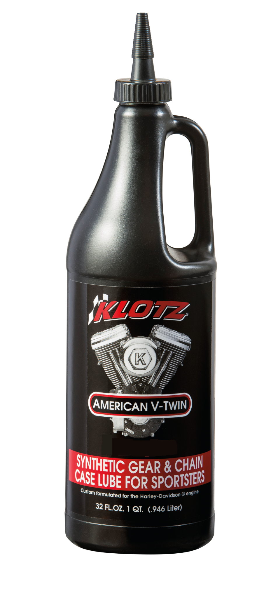 Klotz Syn Gear/Case Lube 80W90 for Harley Davidson Sportster – Synthetic V-Twin Chain Case and Gear Oil