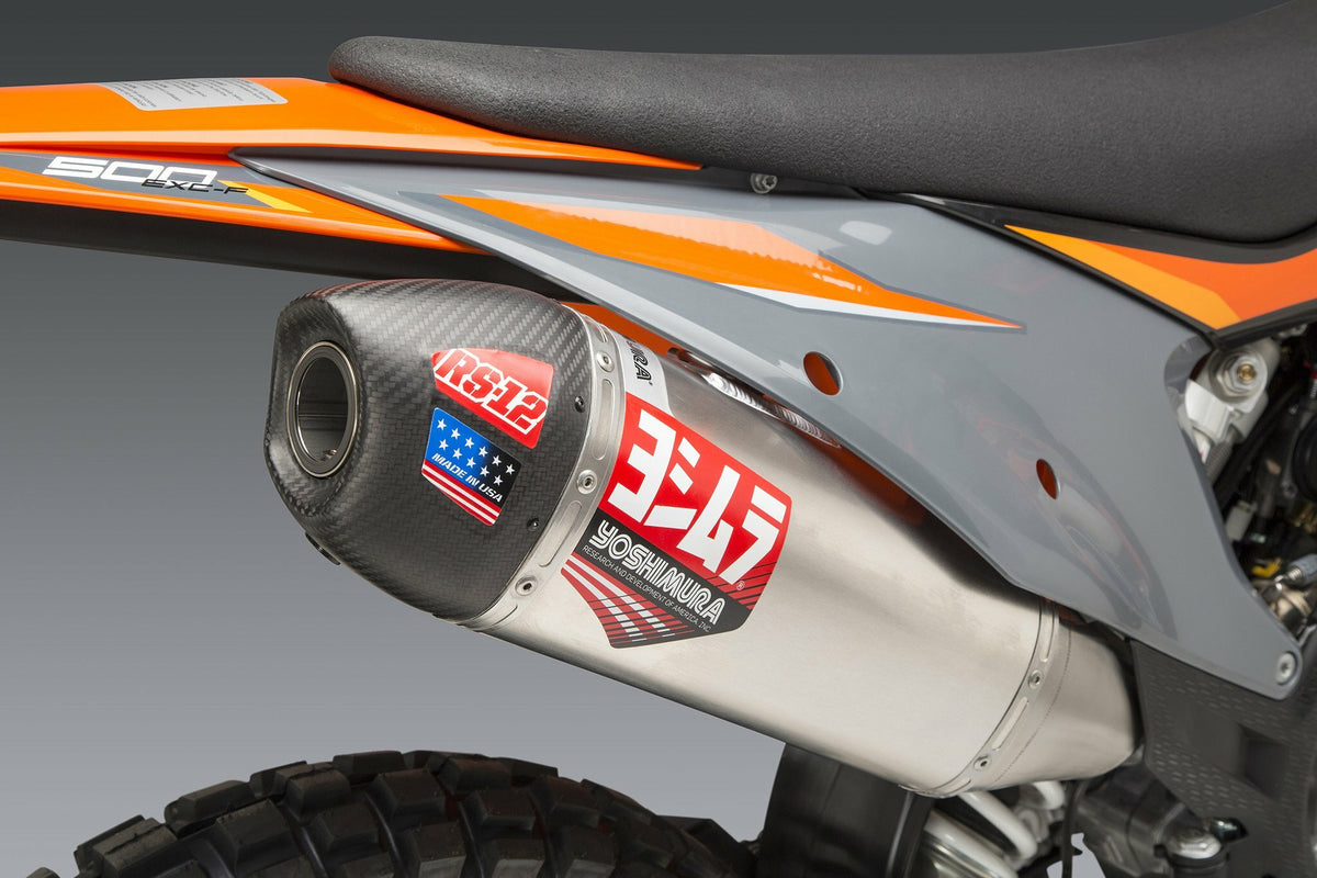 Yoshimura RS-12 Header, Canister, and End Cap Exhaust System for KTM and Husqvarna Models