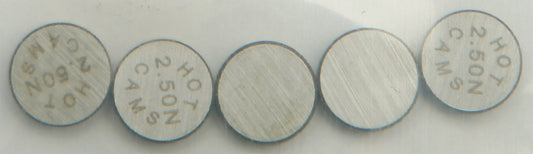 HOT CAMS Valve Shims 7.48x2.50mm 5-Pack for Yamaha YZ250FX and Honda CRF250R