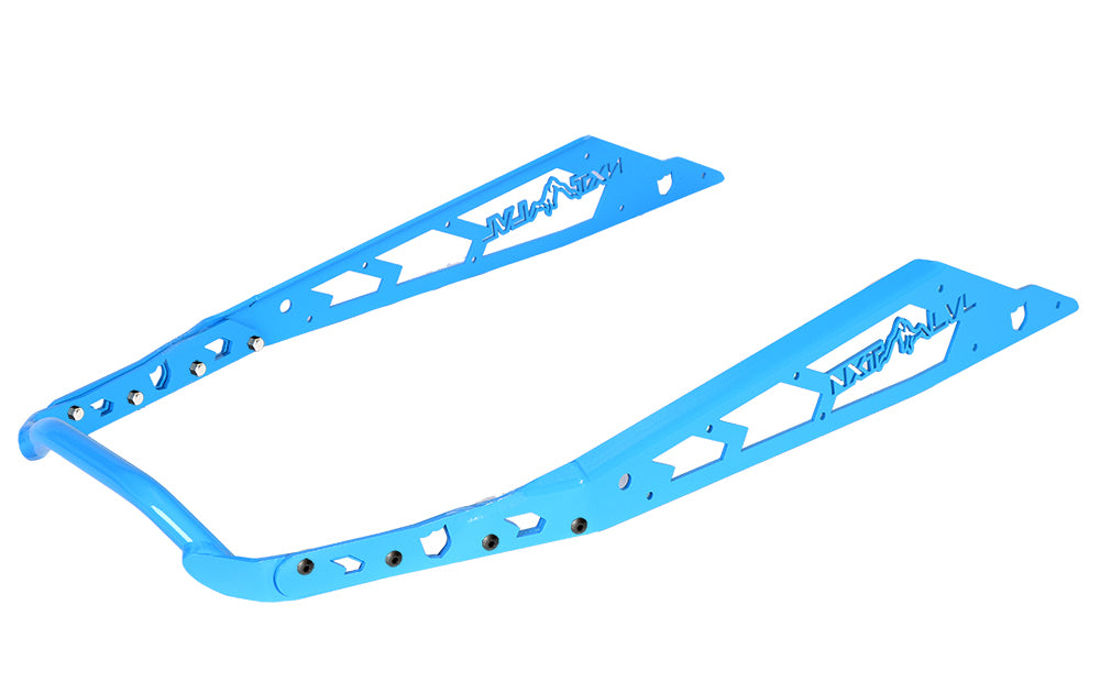 PRO ARMOR NXT Lvl Rear Bumper for Polaris 650 & 850 RMK Khaos Matryx, Sky Blue (Part Number: NXPRB232-SBL)