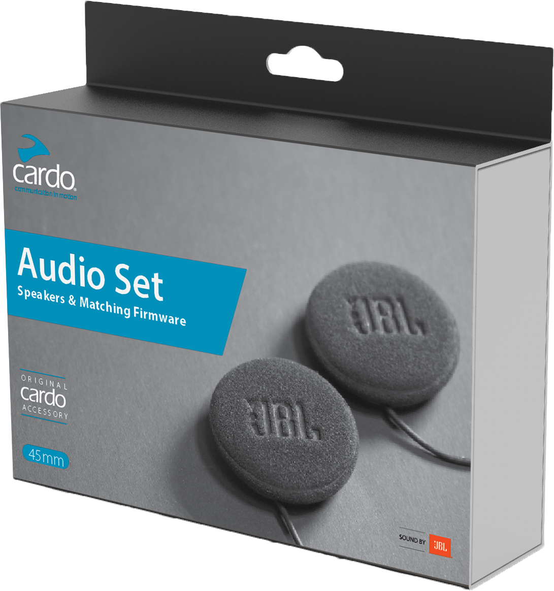 CARDO 45mm JBL Audio Set SPAU0010 – Universal Communication Speakers with Enhanced Sound Processing