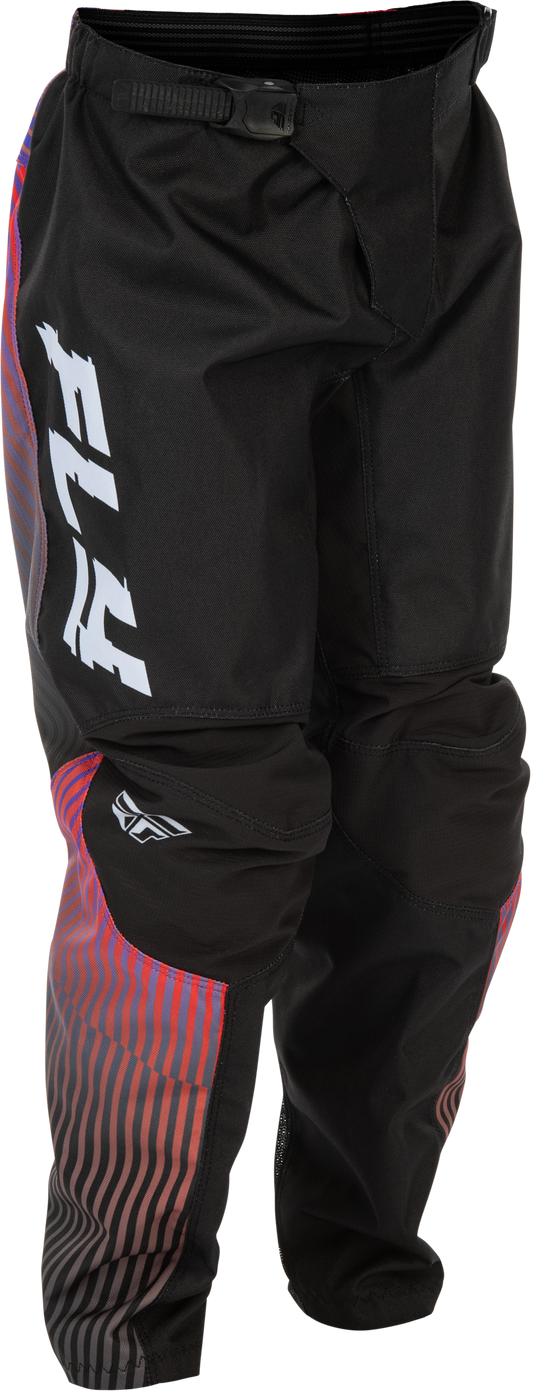 Fly Racing Youth F-16 Offroad Pants Size 24 in Black, Red & Purple