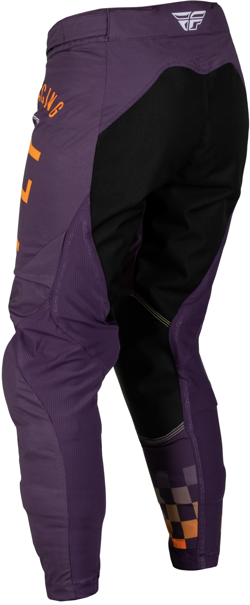 Fly Racing Women's Lite Pants in Deep Purple, White & Neon Coral – Size US 03/04