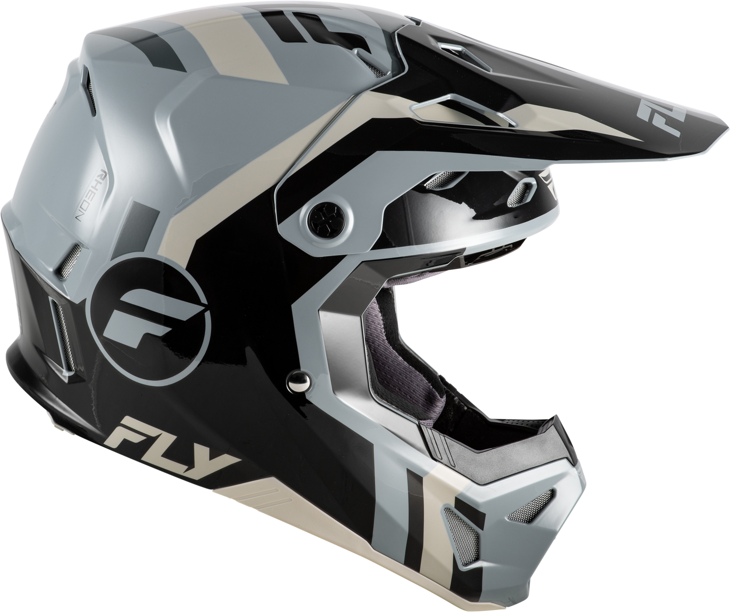 Fly Racing Formula CP Small Off-Road Motorcycle Helmet - Black/Grey/Light Grey